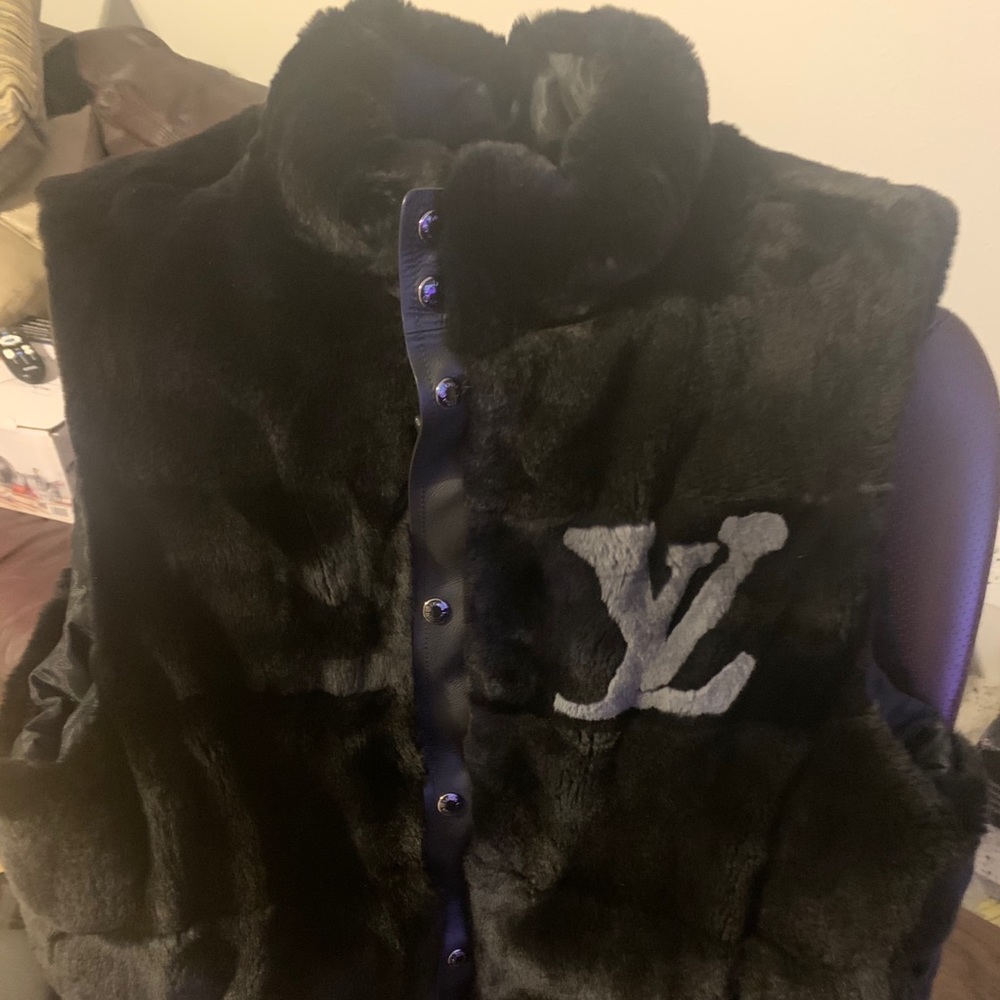 Louis Vuitton Rabbit fur vest